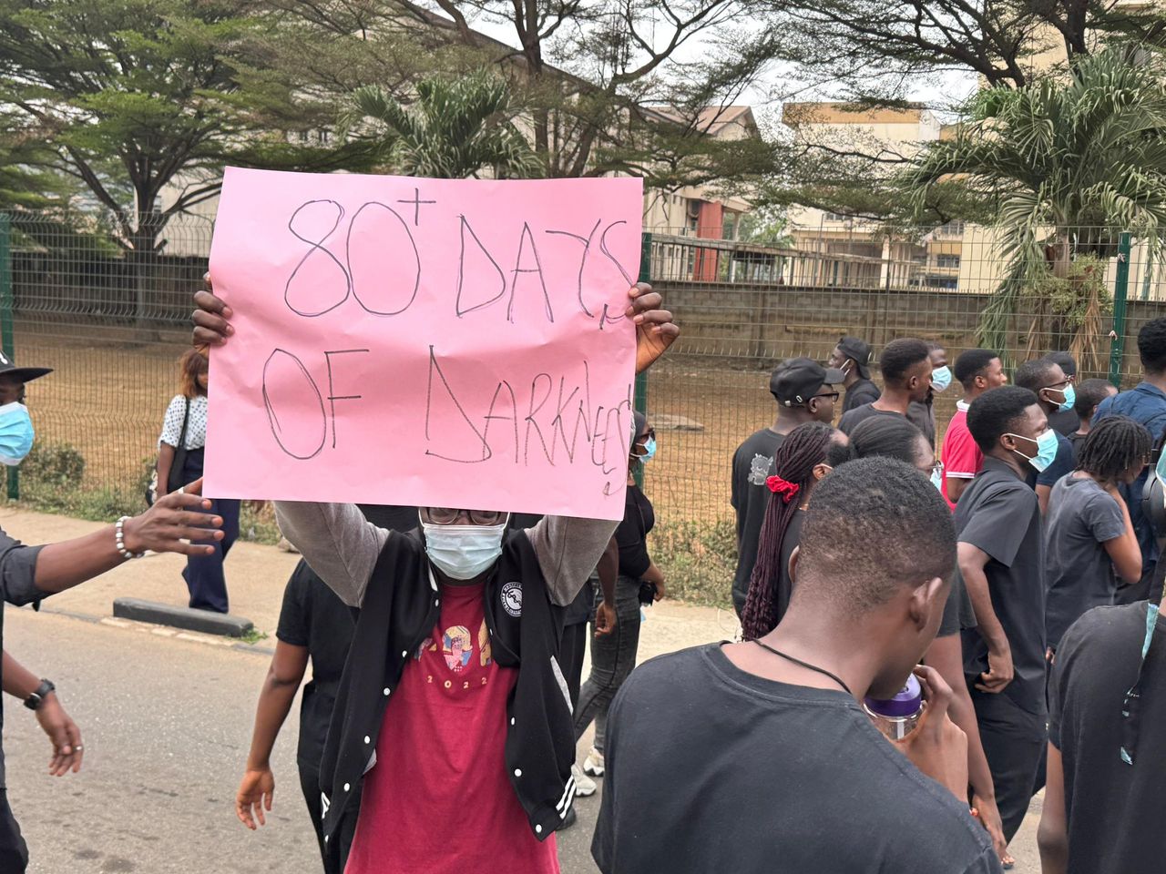 UCH blackout protest by UI students