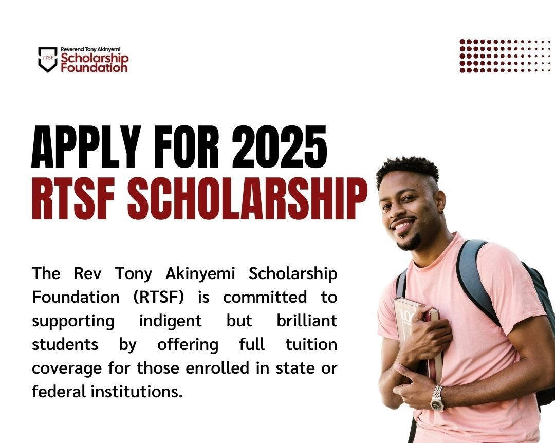 Rev Tony Akinyemi Foundation College/Undergraduate Scholarship