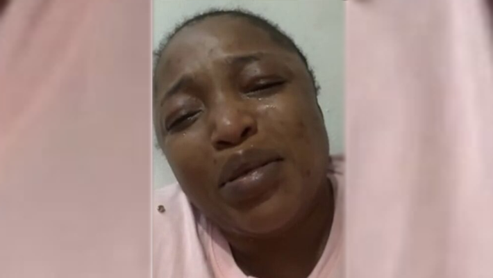 Mother of student crying