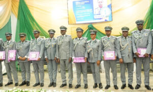 The new graduates from Customs College.