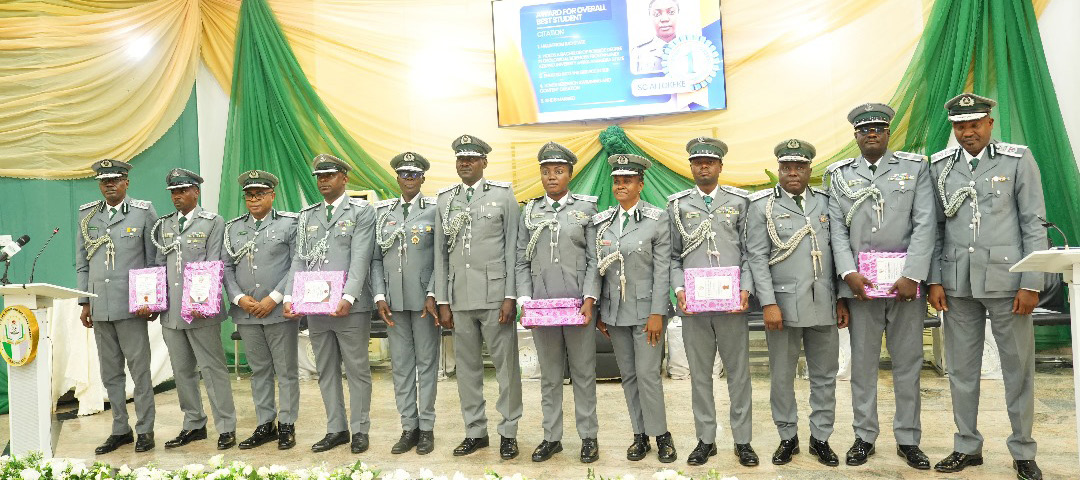 The new graduates from Customs College.