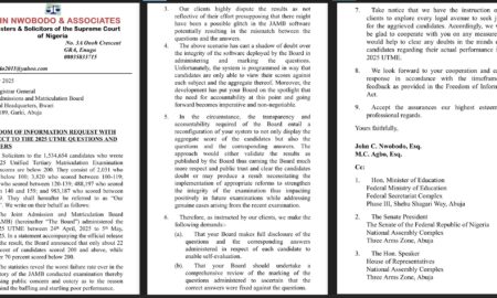 UTME 2025 Result Petition 4